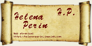 Helena Perin vizit kartica